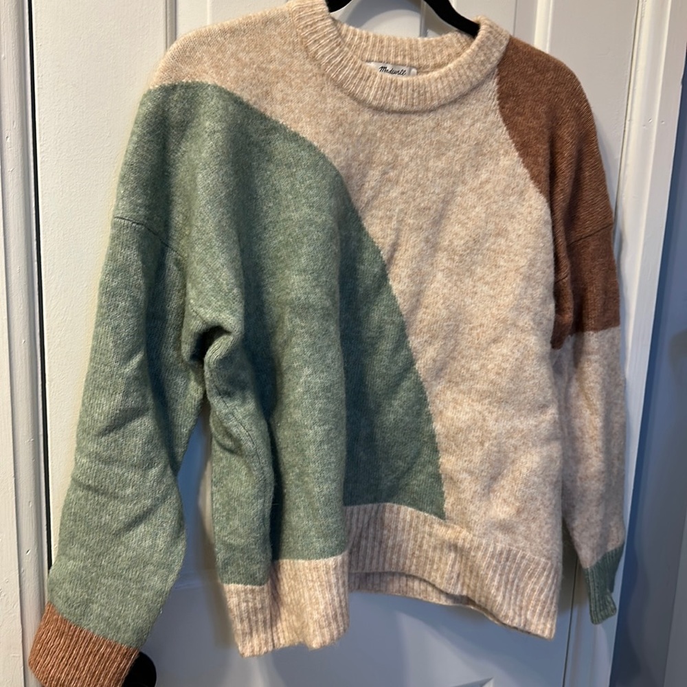 Fun Madewell colorblock sweater! NWT
